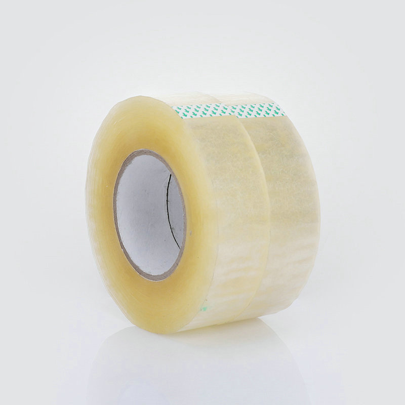 Ukuran Disesuaikan 300M 1000M Panjang Jumbo Big Tape Roll perekat bopp packing tape untuk Mesin packing tape roll