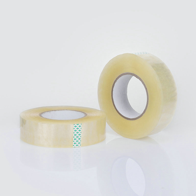 Ukuran Disesuaikan 300M 1000M Panjang Jumbo Big Tape Roll perekat bopp packing tape untuk Mesin packing tape roll