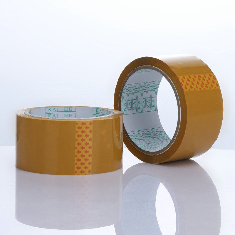 Harga pabrik super Perekat Tinggi berwarna Logo Kustom Dicetak Bopp Packing Tape / Bopp Packaging Tape