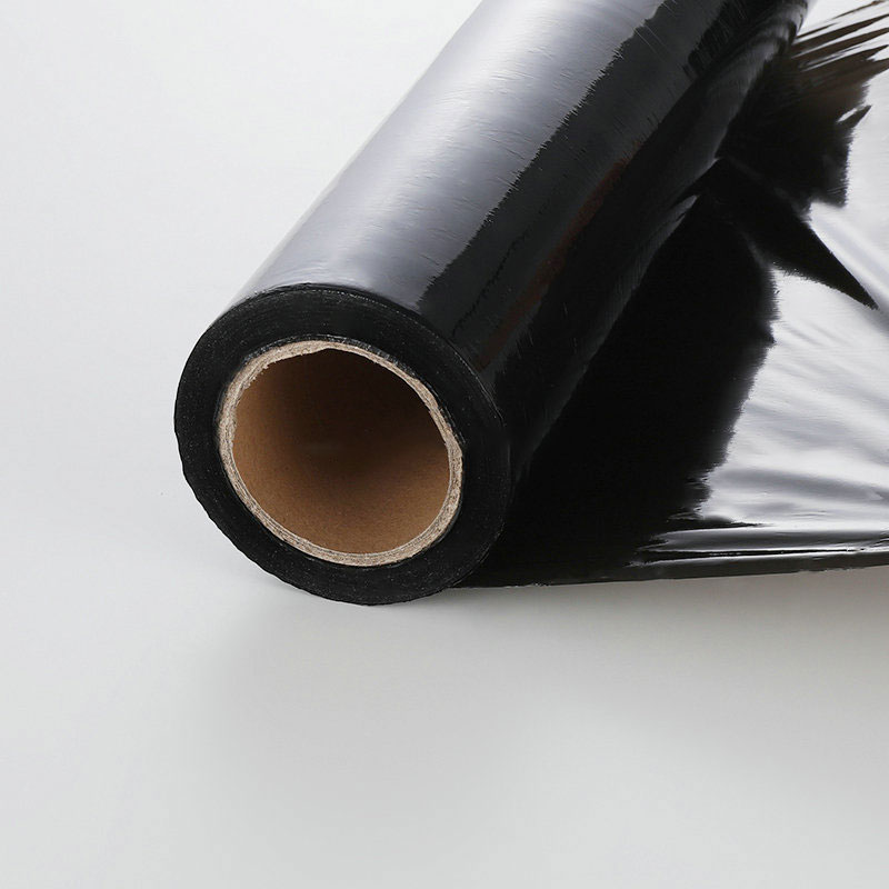 Roll Stretch Film hitam Bening LLDPE Pallet Stretch Shrink Wrap Film